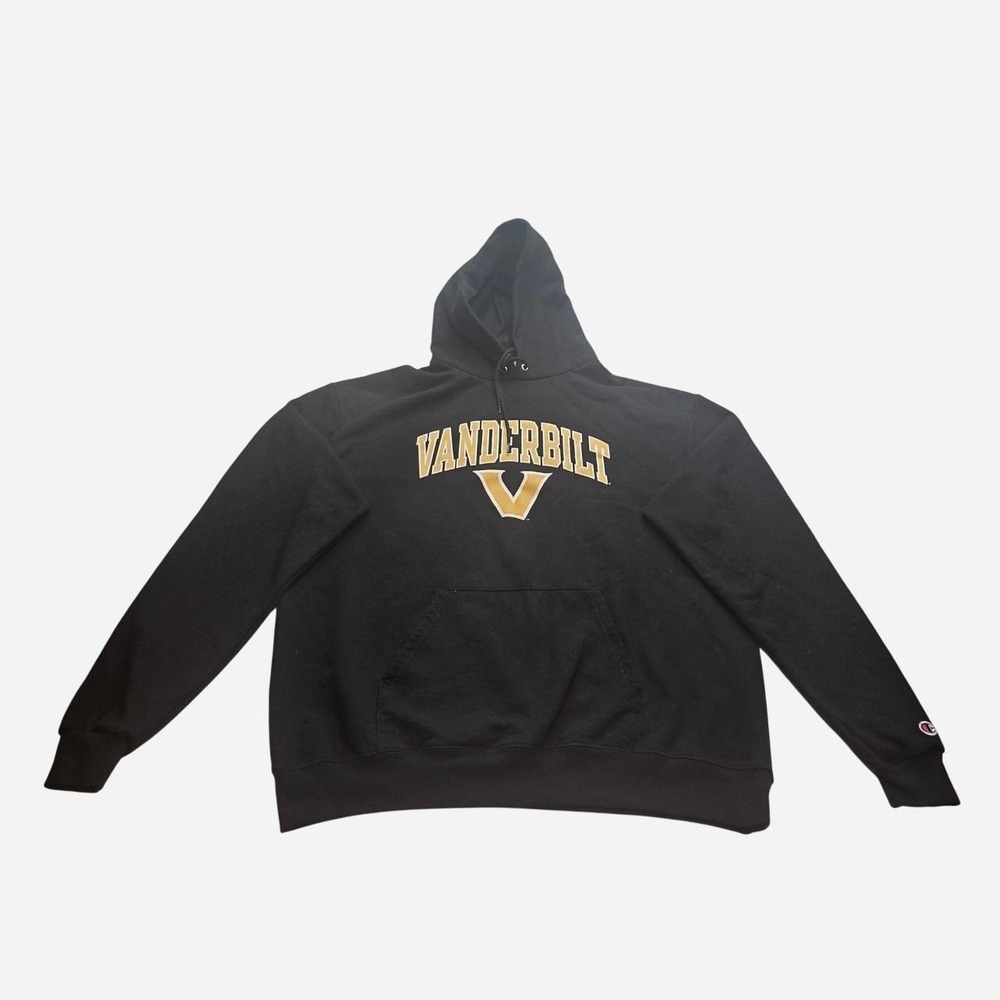 Champion Vanderbilt University black hoodie with gold 'VANDERBILT'- XL